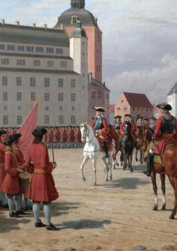 King Frederick Iv On Horseback Artwork by Christoffer Wilhelm Eckersberg