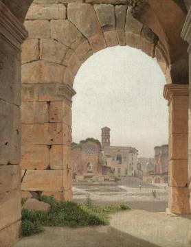 The Forum Romanum From The Colosseum Artwork by Christoffer Wilhelm Eckersberg