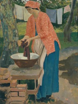 Washing Day Artwork by Augustus Edwin John