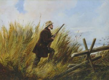 Duck Shooting Artwork by Arthur Fitzwilliam Tait