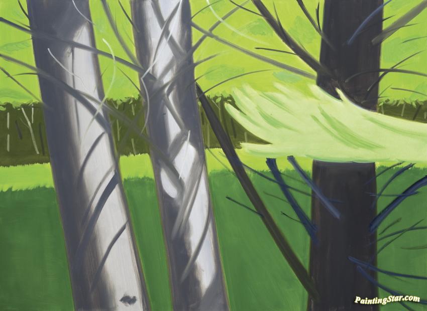 White Pines 2 Artwork by Alex Katz