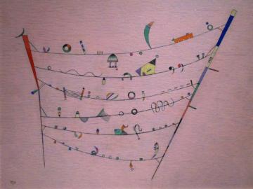 Kandinsky's Petits Accents,1940 Artwork by Wassily Kandinsky