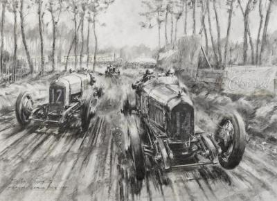 French Grand Prix 1921 Artwork by Michael Wright