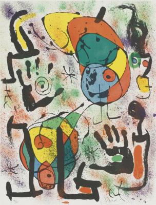 Les Voyants Vi Artwork by Joan Miró