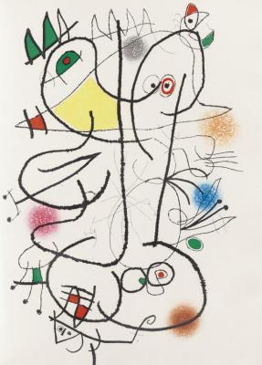 Le Miroir De L'homme Par Les Betes. Paris, Maeght, 1972 Artwork by Joan Miró