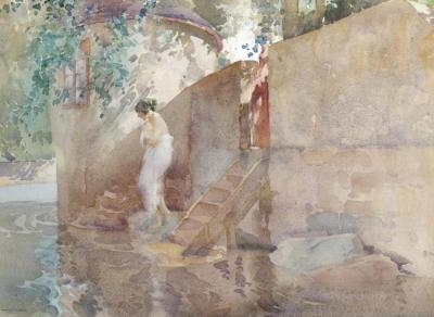 The Secret Bathing Place Artwork by Sir William Russell Flint