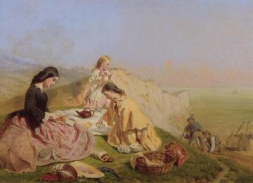 Picnic On The Cliffs Artwork by George Elgar Hicks