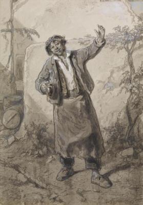 The Twelve Months, October,1866 Artwork by Paul Gavarni