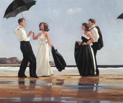 The Black And White Ball Artwork by Jack Vettriano