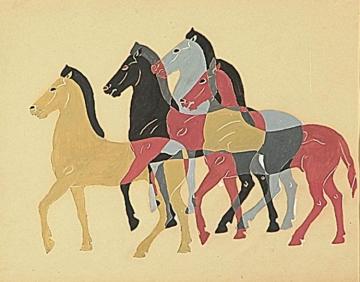 Horses Artwork by Charles Sheeler