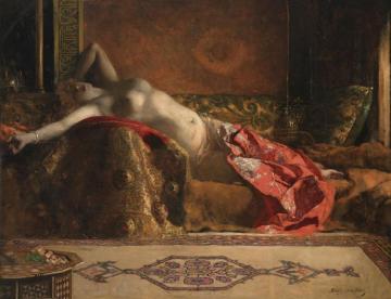 Reclining Odalisque Artwork by Benjamin Constant