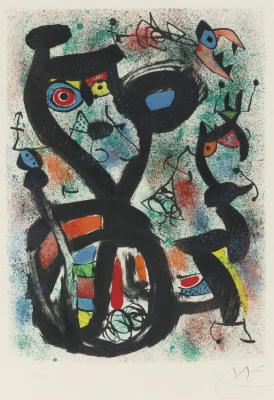 The Cat Artwork by Joan Miró