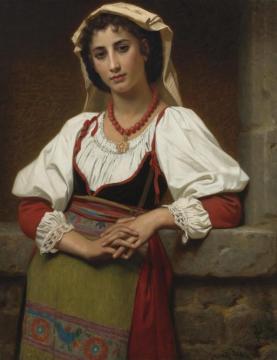 The Neapolitan Girl Artwork by Hugues Merle