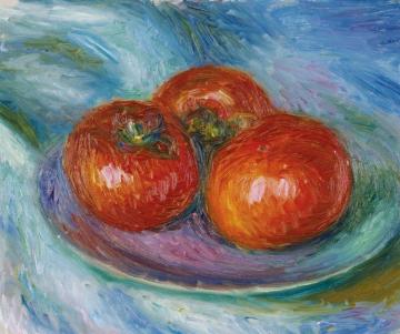 Three Tomatoes Artwork by William James Glackens