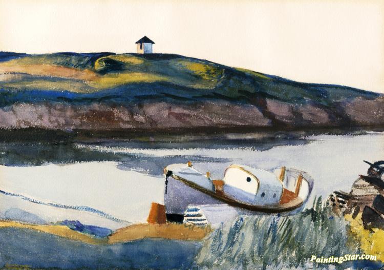 Coast Guard Cove Artwork by Edward Hopper