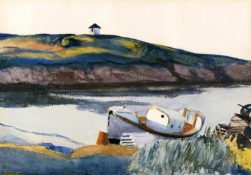 Coast Guard Cove Artwork by Edward Hopper