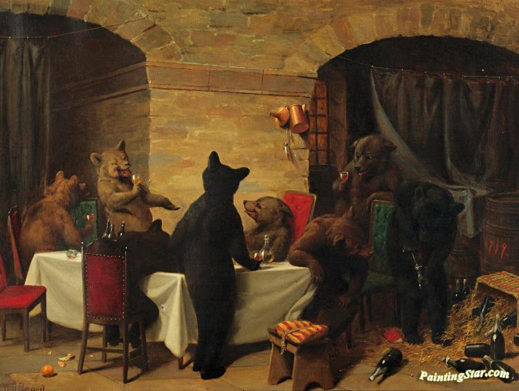Bear Carousal Artwork by William Holbrook Beard