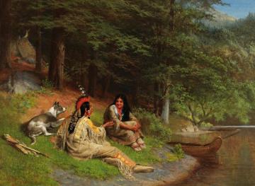 Indian Idyl Artwork by William Holbrook Beard