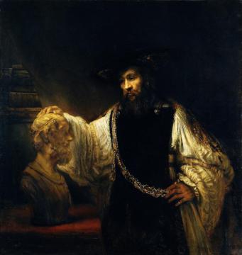 Aristotle With A Bust Of Homer Artwork by Rembrandt van Rijn