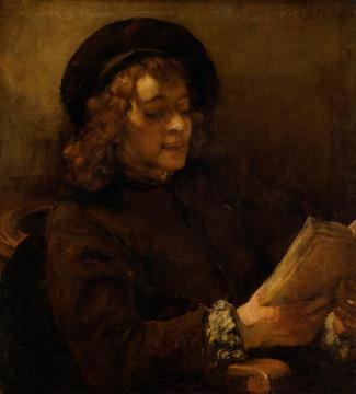 Titus Van Rijn, The Artist's Son, Reading Artwork by Rembrandt van Rijn