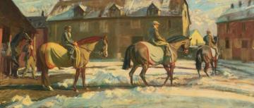 Morning Exercise Artwork by Sir Alfred James Munnings