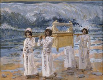 The Ark Passes Over The Jordan Artwork by James Tissot