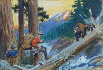 Bear Hunters Artwork by Philip R. Goodwin