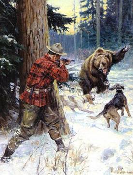 Brought To Bay Artwork by Philip R. Goodwin