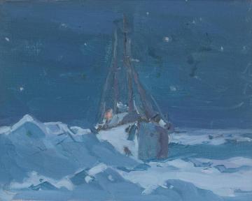 Arctic Night Artwork by Clarence Gagnon