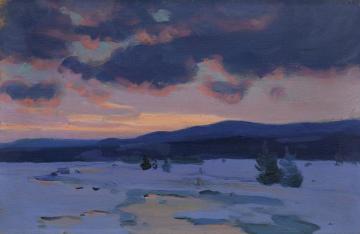 CrÉpuscule D'hiver Artwork by Clarence Gagnon