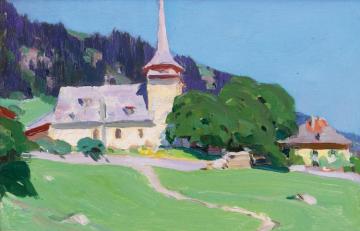 L'ÉtÉ Dans Les Alpes, Vers 1927 Artwork by Clarence Gagnon