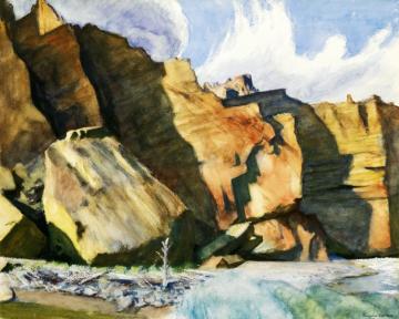 Shoshone Cliffs, Wyoming Artwork by Edward Hopper