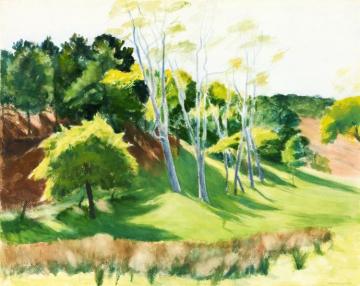 Spindley Locusts Artwork by Edward Hopper