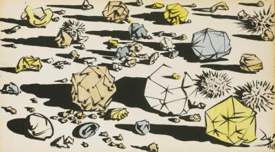 Etude Pour 'pierres D' Apres-midi Artwork by Salvador Dalí