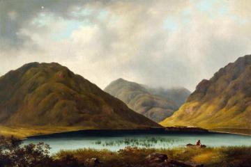 A View Of Fin Lough And Delphi Lodge Artwork by James Arthur O'Connor