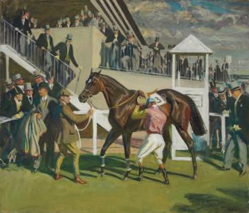 A Winner At Epsom Artwork by Sir Alfred James Munnings