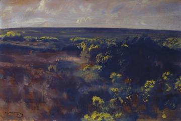 Gorse, Withypool Hill Artwork by Sir Alfred James Munnings