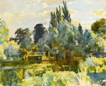 Langham On The Stour Artwork by Sir Alfred James Munnings