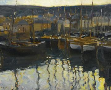 Polperro Artwork by Sir Alfred James Munnings