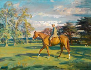 Portrait Of William Waldorf, 2nd Viscount Astor On Bill's Simondale Ii Artwork by Sir Alfred James Munnings