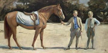 Rufus And The Stable Boys Artwork by Sir Alfred James Munnings