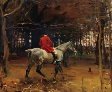 A Huntsman Artwork by Sir Alfred James Munnings