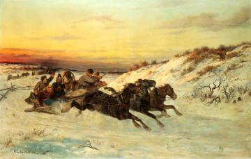 Racing Troika Artwork by Nikolai Sverchkov