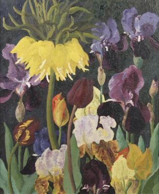 Still Life Of Flowers I Artwork by Sir Cedric Morris
