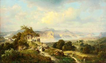 Die Goldene Meile Bei Remagen Artwork by Franz Richard Unterberger