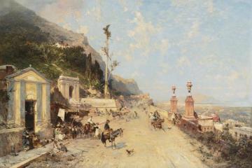 Strada Monreale, Palermo Artwork by Franz Richard Unterberger