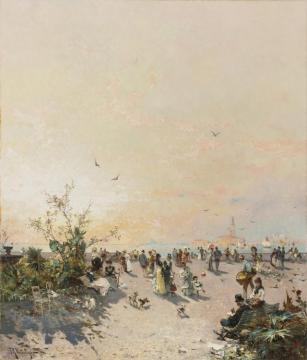 View Of Venice From The Public Gardens Artwork by Franz Richard Unterberger