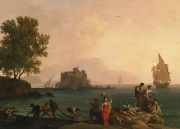 Coastal Landscape Near Naples Artwork by Claude-Joseph Vernet