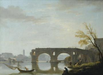 View Of The Ponte Rotto, Rome Artwork by Claude-Joseph Vernet