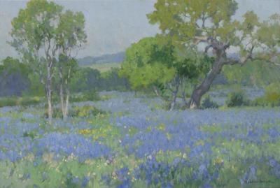 A Field Of Bluebonnets Artwork by Maurice Braun